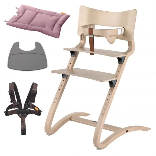 Leander Hochstuhl-Set 6-tlg. Classic inkl. Bügel, Tablett, Ledergurt, Sicherheitsgurt & Sitzkissen - Whitewash - Kollektion 2022 1 Leander Hochstuhl-Set 6-tlg. Classic inkl. Bügel, Tablett, Ledergurt, Sicherheitsgurt & Sitzkissen - Whitewash - Kollektion 2022
