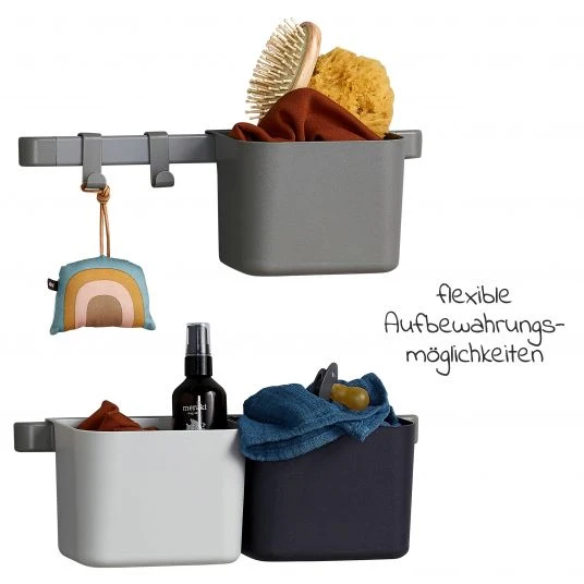 Leander Organisationselemente 3 er Pack mit 2 kurzen Schienen - Dusty Grey - Kollektion 2022 3 Leander Organisationselemente 3 er Pack mit 2 kurzen Schienen - Dusty Grey - Kollektion 2022 – Bild 3