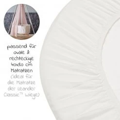 Leander Spannbetttuch 2er Pack aus Bio-Baumwolle für Wiege Classic 40 x 80 cm - Snow - Kollektion 2022 8 Leander Spannbetttuch 2er Pack aus Bio-Baumwolle für Wiege Classic 40 x 80 cm - Snow - Kollektion 2022 -Wohnen & Schlafen Verkäufe leander spannbetttuch 2er pack aus bio baumwolle fur wiege classic 40 x 80 cm snow 7800011 60 d2