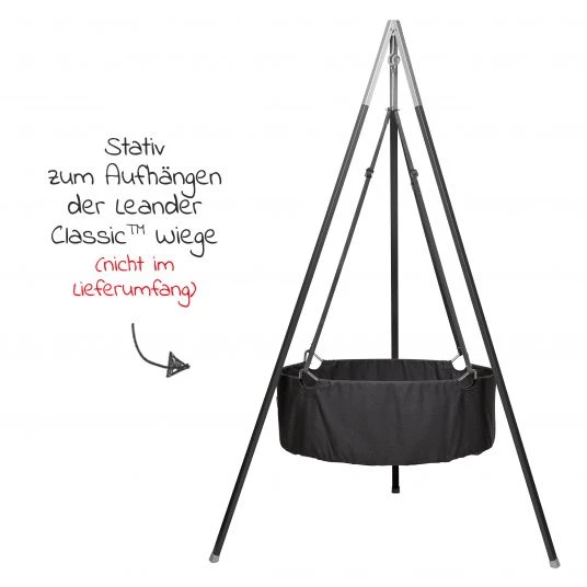 Leander Stativ mit Alu-Gestell für Wiege Classic - Grau Alu - Kollektion 2022 2 Leander Stativ mit Alu-Gestell für Wiege Classic - Grau Alu - Kollektion 2022 – Bild 2