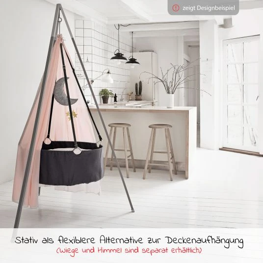 Leander Stativ mit Alu-Gestell für Wiege Classic - Grau Alu - Kollektion 2022 3 Leander Stativ mit Alu-Gestell für Wiege Classic - Grau Alu - Kollektion 2022 – Bild 3