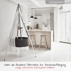 Leander Stativ mit Alu-Gestell für Wiege Classic - Weiß Alu - Kollektion 2022 -Wohnen & Schlafen Verkäufe leander stativ mit alu gestell fur wiege classic weiss alu 105012 03 d2