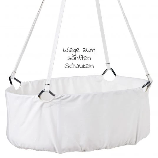 Leander Wiege Classic inkl. Matratze & Deckenhaken - Weiß - Kollektion 2022 2 Leander Wiege Classic inkl. Matratze & Deckenhaken - Weiß - Kollektion 2022 – Bild 2