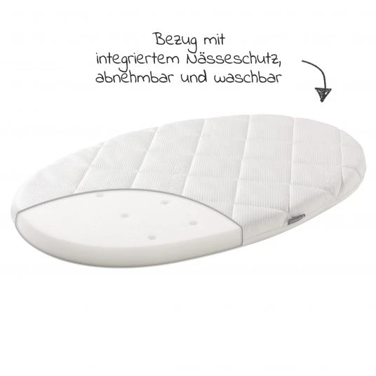 Leander Wiege Classic inkl. Matratze & Deckenhaken - Weiß - Kollektion 2022 4 Leander Wiege Classic inkl. Matratze & Deckenhaken - Weiß - Kollektion 2022 – Bild 4