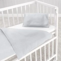 Makian Bettwäsche 80 x 80 cm - Uni - Grau -Wohnen & Schlafen Verkäufe makian bettwasche 80 x 80 cm uni grau 54 19 d5