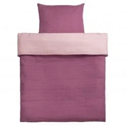 Makian Wende-Bettwäsche Mull 80 x 80 / 35 x 40 cm - Orchidee / Puder