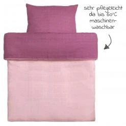 Makian Wende-Bettwäsche Mull 80 x 80 / 35 x 40 cm - Orchidee / Puder -Wohnen & Schlafen Verkäufe makian wende bettwasche mull 80 x 80 35 x 40 cm orchidee puder pppo d3
