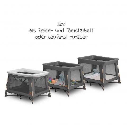 Maxi-Cosi 3 in 1 Reisebett Swift Reisebett, Beistellbett, Laufstall mit Matratze & Tragetasche nur 7 kg - Beyond Graphite - Kollektion 2022 5 Maxi-Cosi 3 in 1 Reisebett Swift Reisebett, Beistellbett, Laufstall mit Matratze & Tragetasche nur 7 kg - Beyond Graphite - Kollektion 2022 – Bild 5