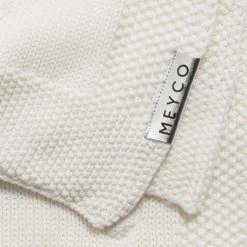 Meyco Baumwoll-Decke 75 x 100 cm - Knots - Offwhite -Wohnen & Schlafen Verkäufe meyco baumwoll decke 75 x 100 cm knots offwhite 2733050 d2