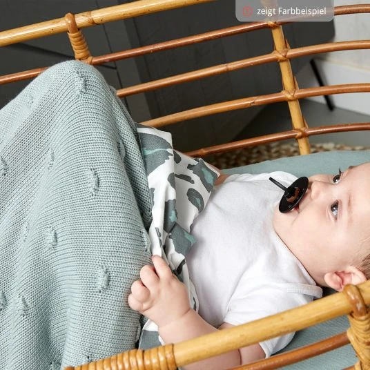 Meyco Baumwoll-Decke 75 x 100 cm - Knots - Rosa 4 Meyco Baumwoll-Decke 75 x 100 cm - Knots - Rosa – Bild 4