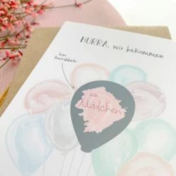 Mintkind Baby-Rubbelkarte - Schwangerschaft - Du wirst ein Mädchen 8 Mintkind Baby-Rubbelkarte - Schwangerschaft - Du wirst ein Mädchen -Wohnen & Schlafen Verkäufe mintkind baby rubbelkarte schwangerschaft du wirst ein madchen pkr madchen d2