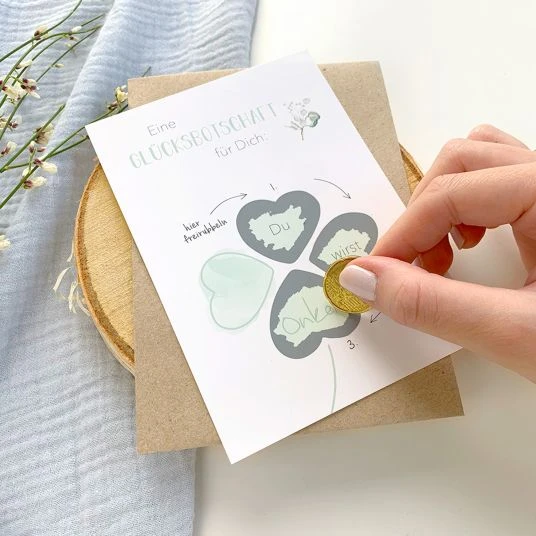 Mintkind Baby-Rubbelkarte - Schwangerschaft - Du wirst Onkel 2 Mintkind Baby-Rubbelkarte - Schwangerschaft - Du wirst Onkel – Bild 2