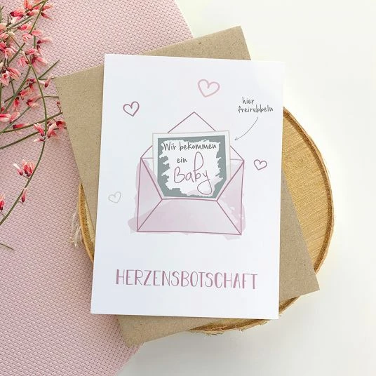 Mintkind Baby-Rubbelkarte - Schwangerschaft - Wir bekommen ein Baby 4 Mintkind Baby-Rubbelkarte - Schwangerschaft - Wir bekommen ein Baby – Bild 4