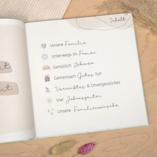 Mintkind Baby-Tagebuch- & Erinnerungsalbum - Familien Bucketlist 3 Mintkind Baby-Tagebuch- & Erinnerungsalbum - Familien Bucketlist – Bild 3