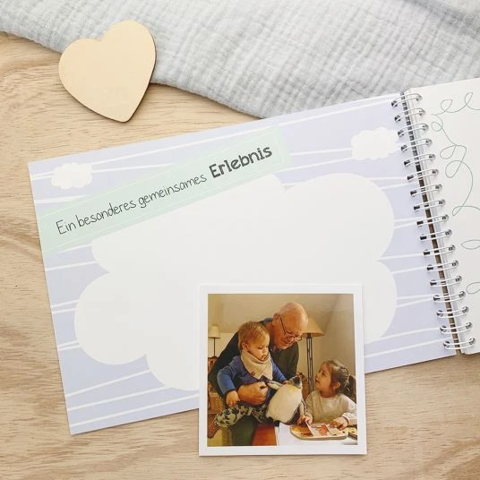 Mintkind Erinnerungsbuch / Familienbuch / Babybuch - Ich und mein Opa 4 Mintkind Erinnerungsbuch / Familienbuch / Babybuch - Ich und mein Opa – Bild 4