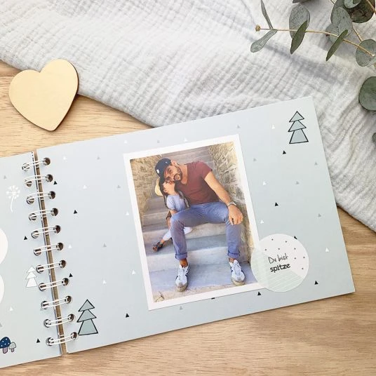 Mintkind Erinnerungsbuch / Familienbuch / Babybuch- Mein Onkel und ich 6 Mintkind Erinnerungsbuch / Familienbuch / Babybuch- Mein Onkel und ich – Bild 6