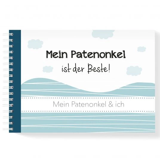 Mintkind Erinnerungsbuch / Familienbuch / Babybuch - Mein Patenonkel und ich 1 Mintkind Erinnerungsbuch / Familienbuch / Babybuch - Mein Patenonkel und ich