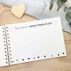 Mintkind Erinnerungsbuch / Familienbuch / Babybuch - Meine Mama und ich -Wohnen & Schlafen Verkäufe mintkind erinnerungsbuch familienbuch babybuch meine mama und ich b mama d2