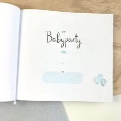 Mintkind Gästebuch / Babypartybuch - Meine Babyparty - Blau -Wohnen & Schlafen Verkäufe mintkind gastebuch babypartybuch meine babyparty blau gb babyparty r d2