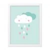 Mintkind Poster - Wolkenliebe Mint - A4