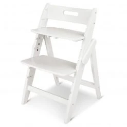 Moji Hochstuhl Yippy Plain - flach klappbar, mitwachsend, volllackiert - Snow