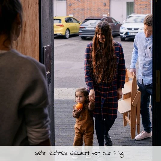 Moji Hochstuhl Yippy Trunk - flach klappbar, mitwachsend, Vollholz - Oak 4 Moji Hochstuhl Yippy Trunk - flach klappbar, mitwachsend, Vollholz - Oak – Bild 4