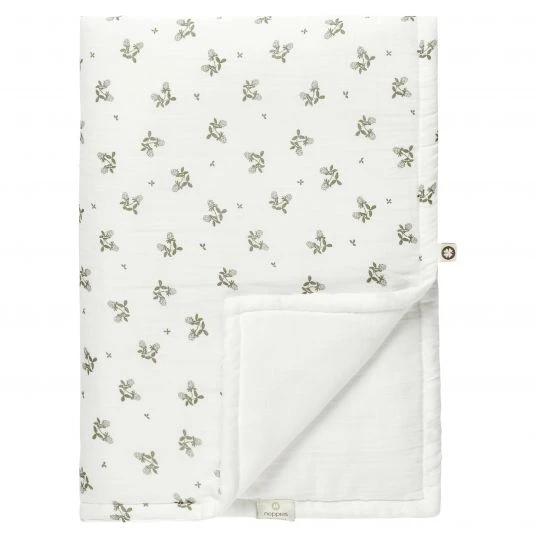 Noppies Babydecke mit Wendefunktion Musselin aus Bio-Baumwolle 75 x 100 cm - Blooming Clover - Beetle 1 Noppies Babydecke mit Wendefunktion Musselin aus Bio-Baumwolle 75 x 100 cm - Blooming Clover - Beetle