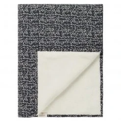 Noppies Babydecke mit Wendefunktion Teddystoff 75 x 100 cm - Fancy Dot - Forged Iron