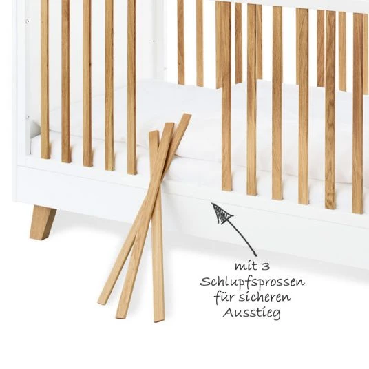 Pinolino Kinderzimmer Pan mit 3-türigem Schrank, Bett, breiter Wickelkommode 3 Pinolino Kinderzimmer Pan mit 3-türigem Schrank, Bett, breiter Wickelkommode – Bild 3