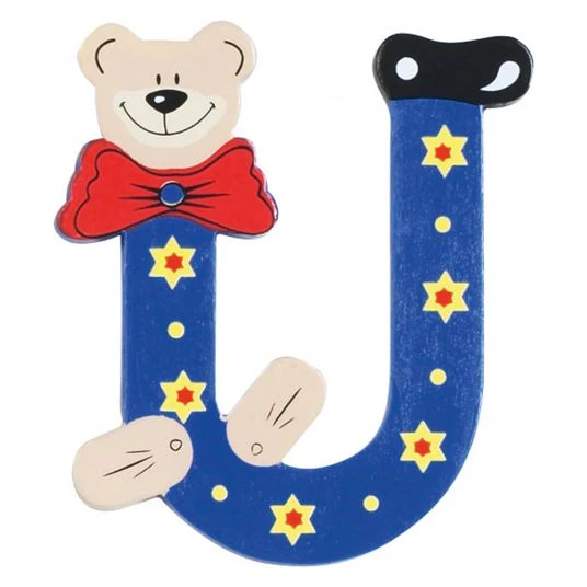 Playshoes Holzbuchstabe U - Bär 1 Playshoes Holzbuchstabe U - Bär
