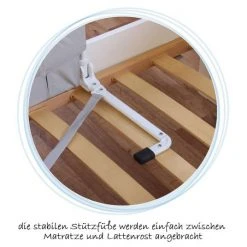 Reer Bettschutzgitter By My Side 100 cm - Weiß Grau -Wohnen & Schlafen Verkäufe reer bettschutzgitter by my side 100 cm weiss grau 45010 d4