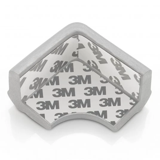 Reer Eckenschutz Soft 4er Pack zum Kleben - Grau 3 Reer Eckenschutz Soft 4er Pack zum Kleben - Grau – Bild 3