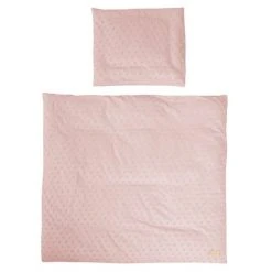 Roba 2-tlg. Bettwäsche Organic 80 x 80 cm / 35 x 40 cm - Lil Planet - Rosa Mauve