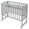 Roba 3in1 Stubenbett, Beistellbett, Bank & Matratze & Nestchen Roba Style - Silbergrau - Taupe