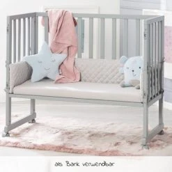 Roba 3in1 Stubenbett, Beistellbett, Bank & Matratze & Nestchen Roba Style - Silbergrau - Taupe 11 Roba 3in1 Stubenbett, Beistellbett, Bank & Matratze & Nestchen Roba Style - Silbergrau - Taupe -Wohnen & Schlafen Verkäufe roba 3in1 stubenbett beistellbett bank matratze nestchen roba style silbergrau taupe 8961 tp 8v230 d5