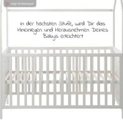 Roba Babybett und Kinderbett in Hausoptik 70 x 140 cm - Natur Weiß 11 Roba Babybett und Kinderbett in Hausoptik 70 x 140 cm - Natur Weiß -Wohnen & Schlafen Verkäufe roba babybett und kinderbett in hausoptik 70 x 140 cm natur weiss 203121 nafs d5