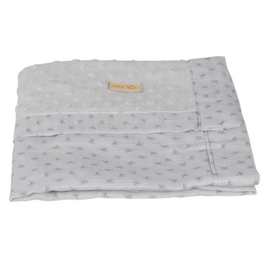 Roba Babydecke 80 x 80 cm - Lil Planet - Silbergrau 1 Roba Babydecke 80 x 80 cm - Lil Planet - Silbergrau