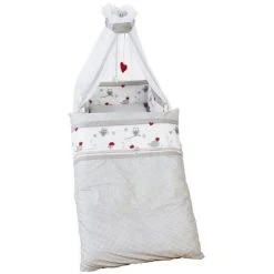 Roba Bettwäsche-Set - Adam & Eule - Grau