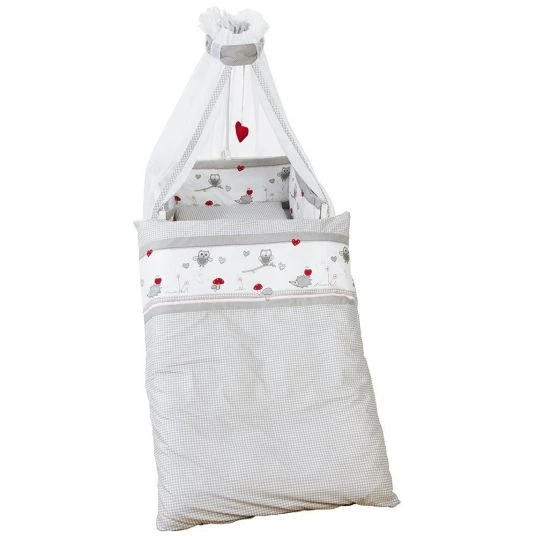 Roba Bettwäsche-Set - Adam & Eule - Grau 1 Roba Bettwäsche-Set - Adam & Eule - Grau