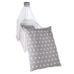Roba Bettwäsche-Set - Little Stars - Grau