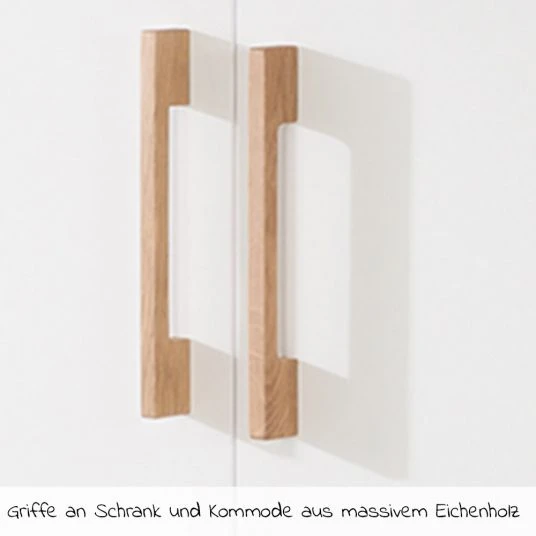 Roba Kinderzimmer Ava mit 3-türigem Schrank, Bett, breiter Wickelkommode - Weiß 6 Roba Kinderzimmer Ava mit 3-türigem Schrank, Bett, breiter Wickelkommode - Weiß – Bild 6