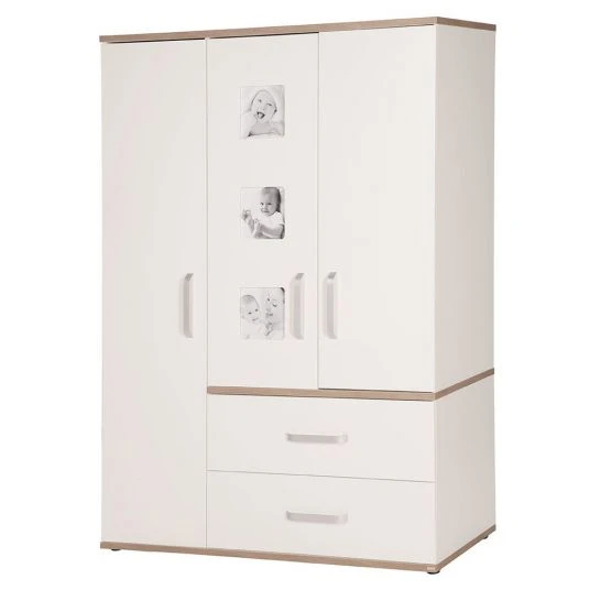 Roba Kinderzimmer Pia mit 3-türigem Schrank, Bett, breiter Wickelkommode 2 Roba Kinderzimmer Pia mit 3-türigem Schrank, Bett, breiter Wickelkommode – Bild 2
