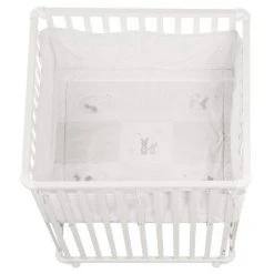 Roba Laufgitter Weiß inkl. Einlage 100 x 100 cm - Fox & Bunny