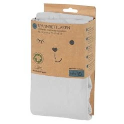 Roba Spannbetttuch aus Organic Baumwolle 60 x 120 cm / 70 x 140 cm - Lil Planet - Silbergrau