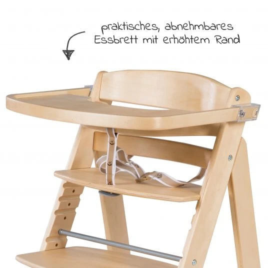 Roba Treppen-Hochstuhl Sit Up Click mit Essbrett - Natur 4 Roba Treppen-Hochstuhl Sit Up Click mit Essbrett - Natur – Bild 4