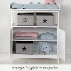 Roba Wickelkommode Hamburg mit Wickelaufsatz & 2 Canvas-Boxen - Weiß -Wohnen & Schlafen Verkäufe roba wickelkommode hamburg mit wickelaufsatz 2 canvas boxen weiss 1711040 we d3
