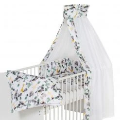 Schardt 4-tlg. Bettwäsche-Set Decke 100 x 135 cm , Kissen 40 x 60 cm, Nestchen, Himmel - Jungle - Kollektion 2022