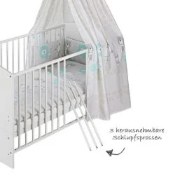 Schardt Baby-Komplettbett-Set Classic-Line inkl. Bettwäsche, Himmel, Nestchen & Matratze Weiß 70 x 140 cm - Exklusiv Design Wallis - Grau 8 Schardt Baby-Komplettbett-Set Classic-Line inkl. Bettwäsche, Himmel, Nestchen & Matratze Weiß 70 x 140 cm - Exklusiv Design Wallis - Grau -Wohnen & Schlafen Verkäufe schardt baby komplettbett set classic line inkl bettwasche himmel nestchen matratze weiss 70 x 140 cm exklusiv design wallis grau 04 498 02 02 1 215 d2