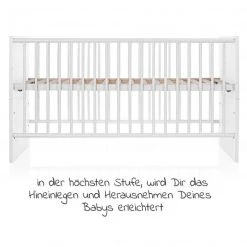 Schardt Baby- und Kinderbett Designline Basic Buche teilmassiv 70 x 140 cm - Weiß -Wohnen & Schlafen Verkäufe schardt baby und kinderbett designline basic buche teilmassiv 70 x 140 cm weiss 04 400 02 02 d5