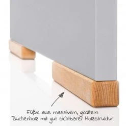 Schardt Baby- und Kinderbett Designline Komfort Buche teilmassiv 70 x 140 cm - Natur Grau -Wohnen & Schlafen Verkäufe schardt baby und kinderbett designline komfort buche teilmassiv 70 x 140 cm natur grau 04 401 60 03 d4